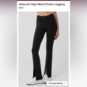 Alo - Airbrush High-Waist Flutter Legging - size small